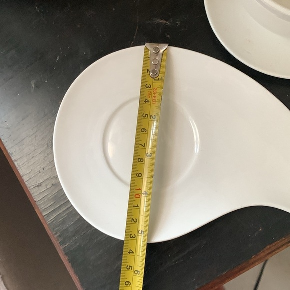 Rivaldi Gourmet‎ Set of 2 Ceramic Tea Cups Espresso Cup Saucer Cappuccino white - Picture 8 of 10